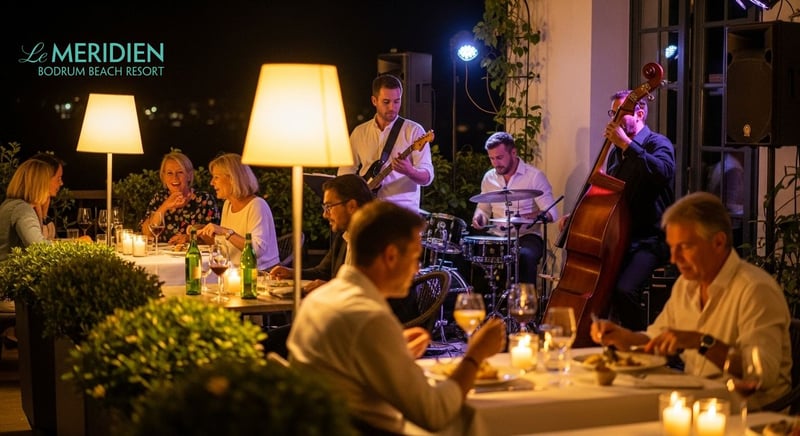 Bodrum'da canlı müzik eşliğinde lüks akşam yemekleri