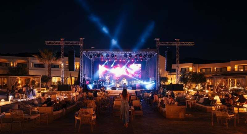 Bodrum'da Le Meridien'de canlı müzik sahnesi