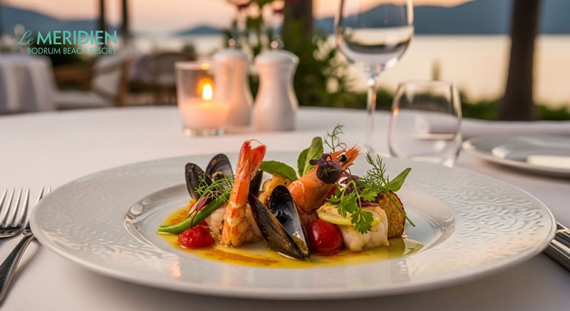 Bodrum'da deniz manzaralı lüks restoran deneyimi