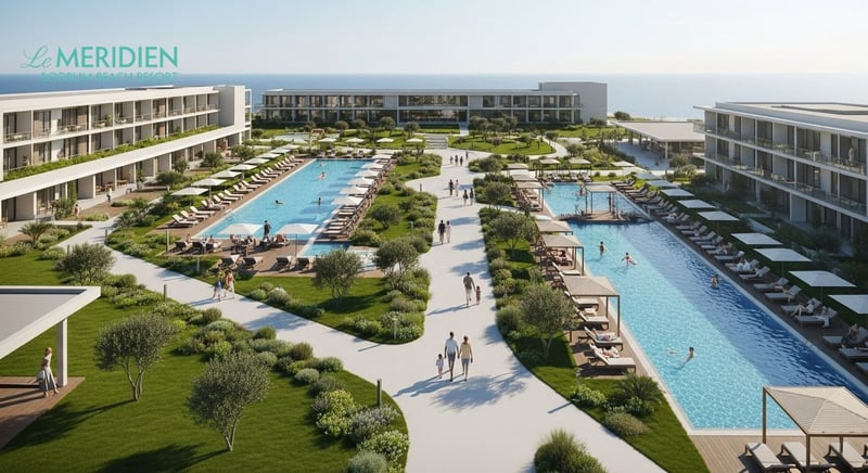 Bodrum'da Le Meridien otel manzarası ve aktiviteler