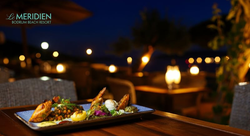 Bodrum'da Le Meridien restoranı, şeflerin özel dokunuşlarıyla