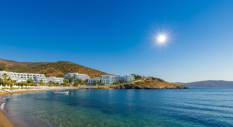 Bodrum'un gizli cenneti Le Meridien otel manzarası