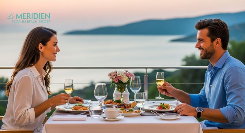 Bodrum'un merkezinde lüks otel odası