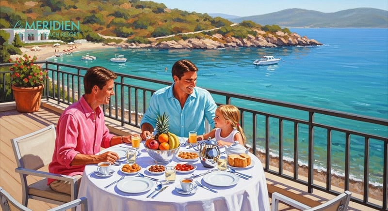 Family enjoying adventures at Le Meridien Bodrum