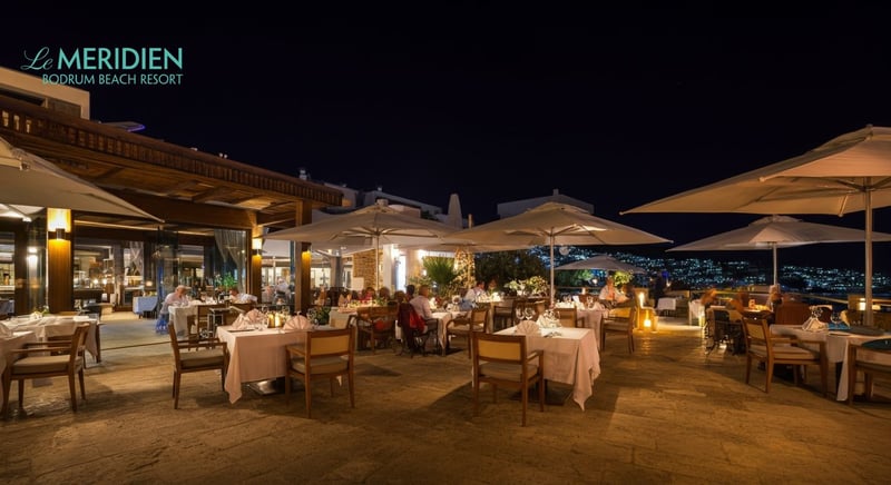 Deniz manzaralı Bodrum restoranları, lüks seçenekler