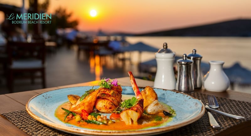 Bodrum'da deniz manzarası eşliğinde gurme lezzetler