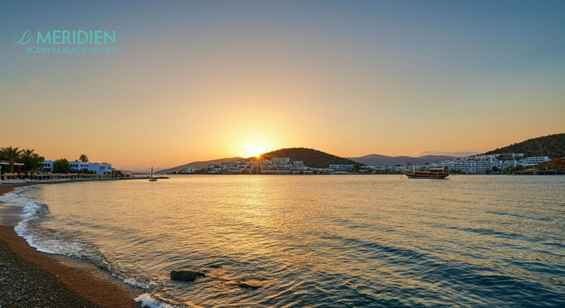 Scenic view of Bodrum Peninsula's coastline