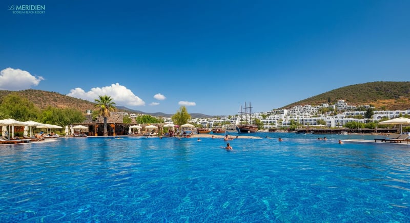 Family-friendly Bodrum vacation scene
