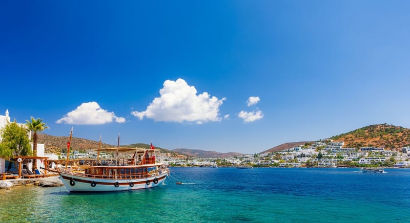 Family enjoying vacation in Bodrum with kids