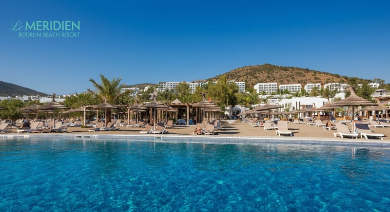 Family enjoying sunny holiday at all-inclusive Bodrum resort