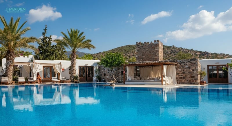 Family enjoying sunny vacation at Bodrum resort