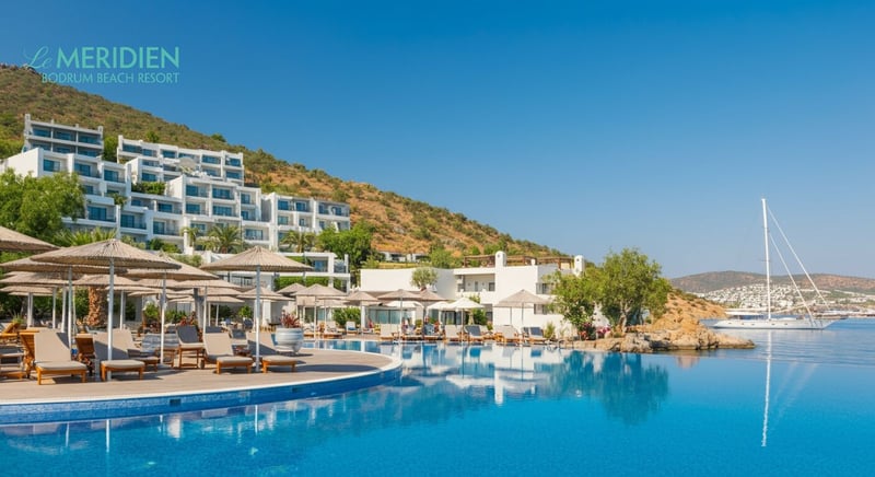 Family enjoying sunny day at family-friendly hotel in Bodrum