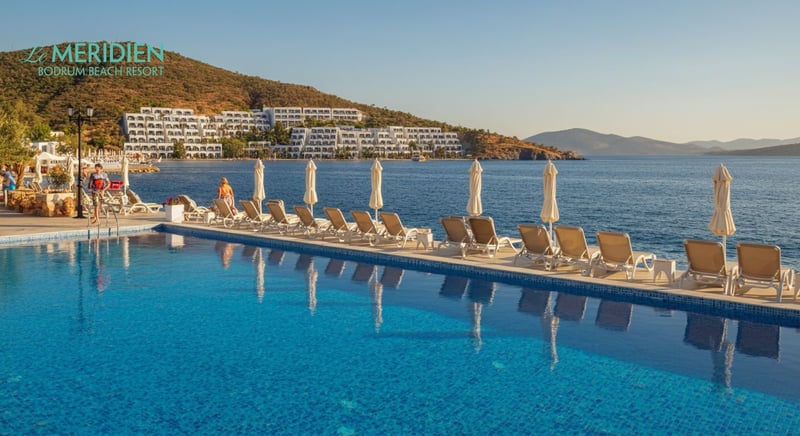 Family enjoying top-rated hotel in Bodrum