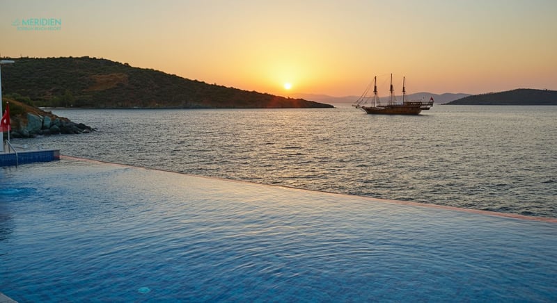 Le Meridien Bodrum'un eşsiz lokasyonu ve göz kamaştıran manzarası