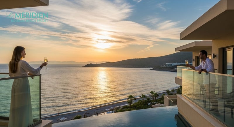 Le Meridien Bodrum'da koy manzarası