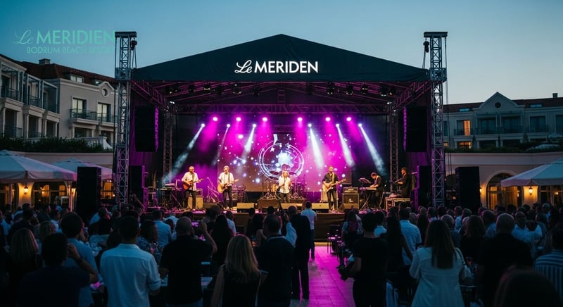 Le Meridien'de konser sahnesi