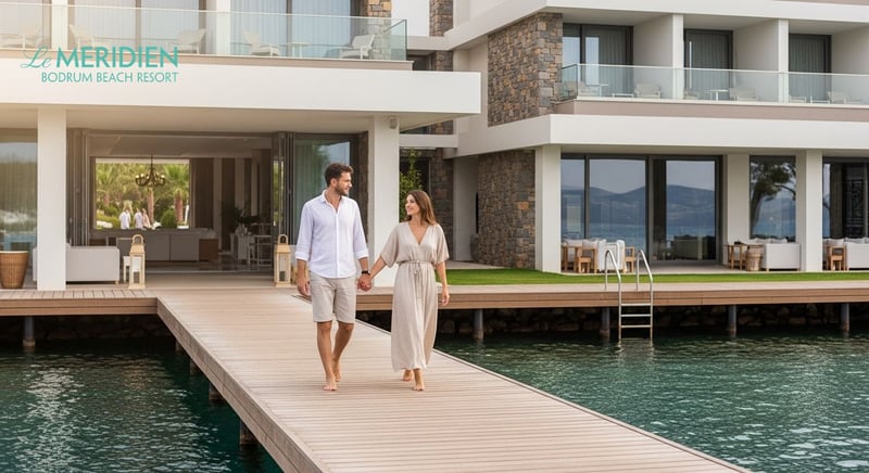 Luxury hotel with stunning sea view