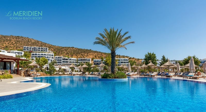 Luxury hotel with stunning sea view