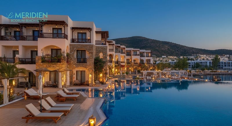 Luxury hotel with stunning sea view