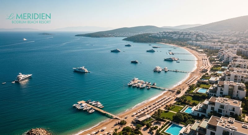 Bodrum's captivating coastal view with historic architecture