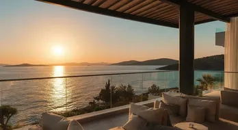 Панорамный вид на Эгейское море: Наслаждайтесь роскошью в Le Méridien Residences Bodrum