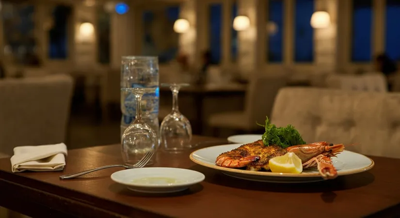 Fresh seafood in Bodrum