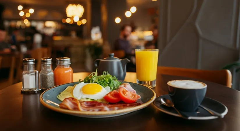 Breakfast menu for two