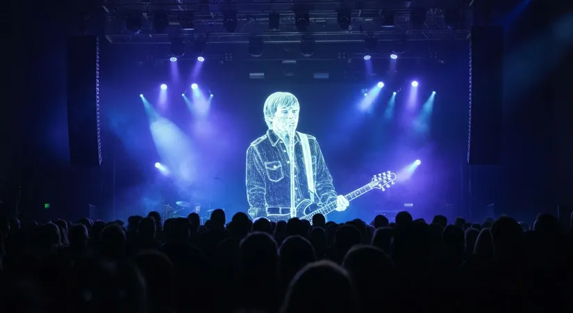 Hologram technology at live concert