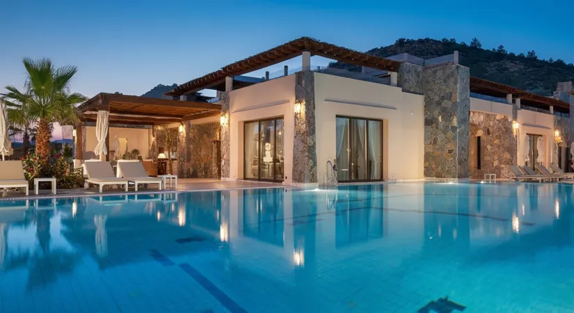 Luxury Bodrum resort overlooking Aegean Sea