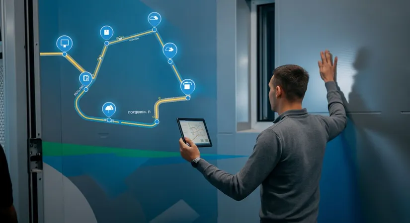 Route optimization software illustration