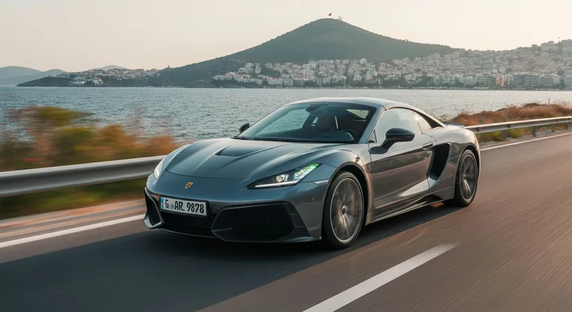 Luxury Car on Turkish Riviera