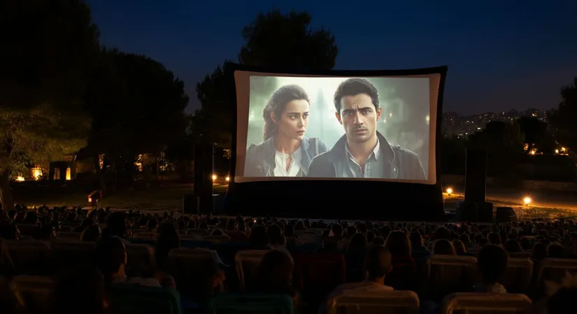 Outdoor cinema film selections