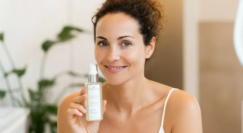 Natural skincare products selection