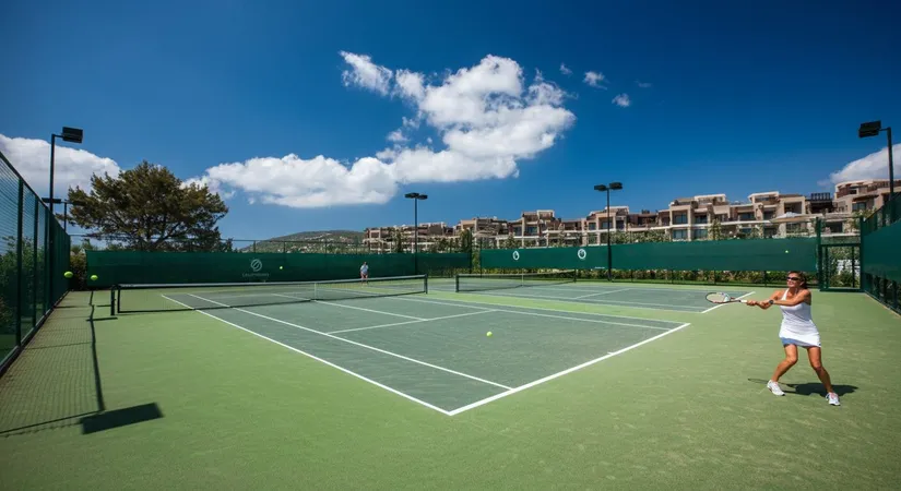 Преимущества теннисных кортов в Le Méridien Residences Bodrum